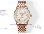 AAA Swiss grade Breitling TW factory full rose gold shell aviation chronograph 